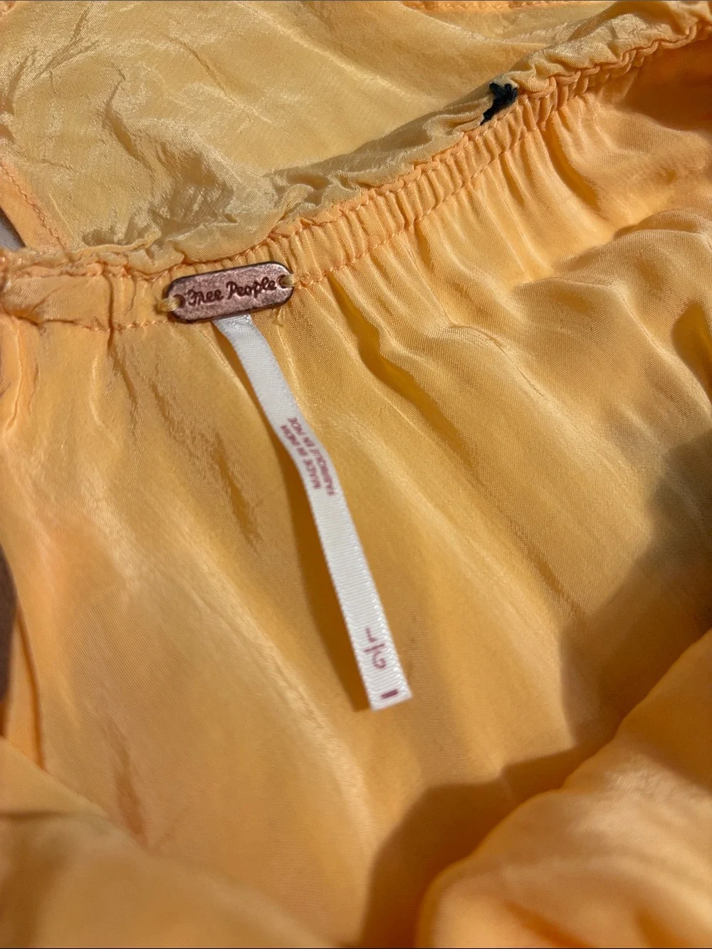 Free People Bali Santa Cruz Yellow Floral Ruffled Midi Dress